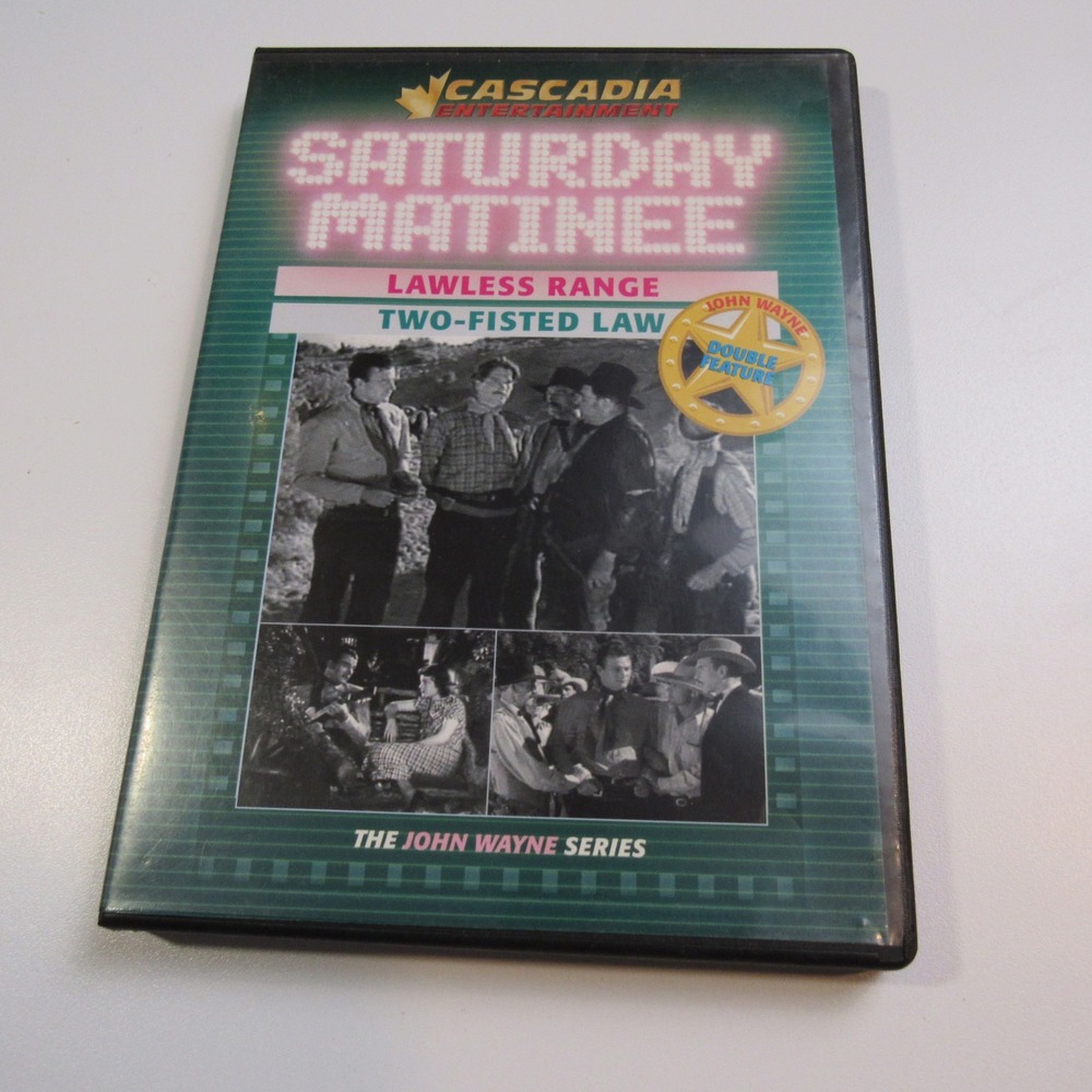 Saturday Matinee Double Feature John Wayne Lawless Range‎ DVD